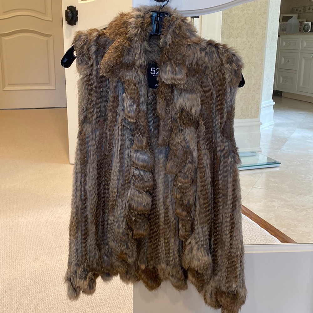 Women’s Rabbit fur vest excellent condition